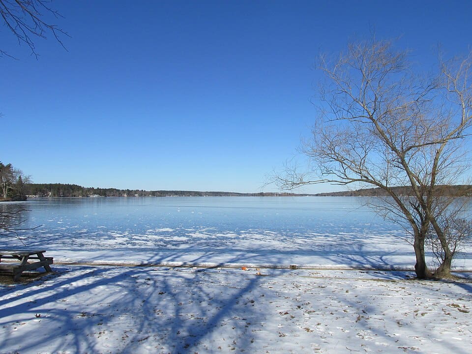 Long Pond in Lakeville, Massachusetts